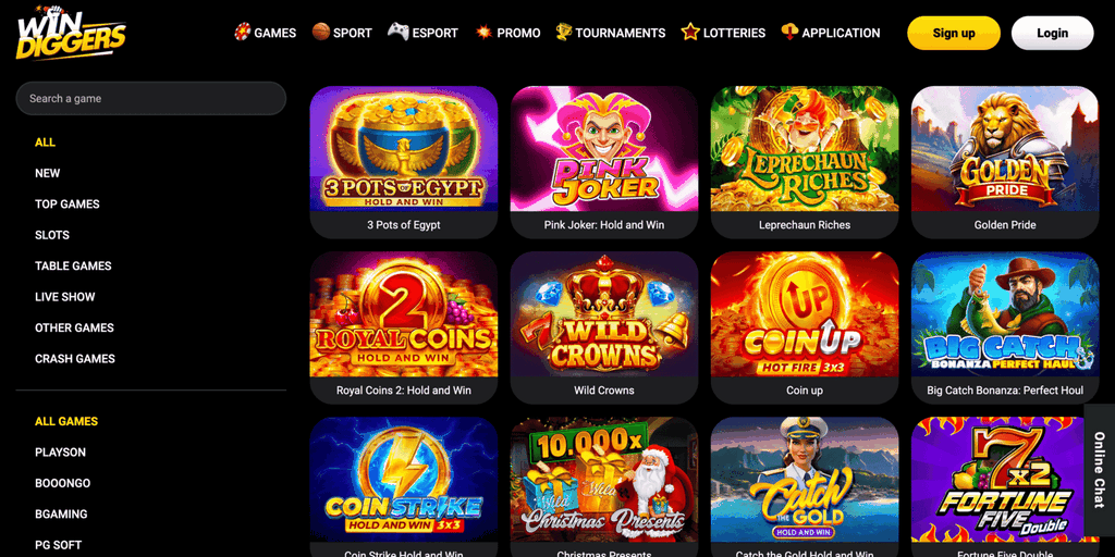Win Diggers Gambling Establishment Top Gamings