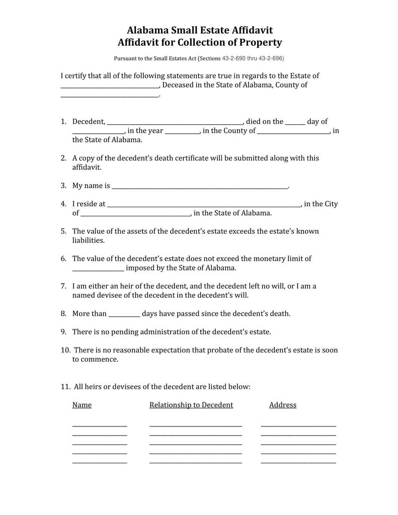 Exactly how Does a Tiny Estate Affidavit Job?